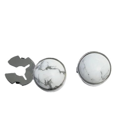 Ozdoba na knoflíčky košile White Stone