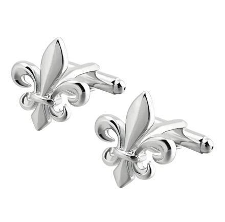 Manžetové knoflíčky Lilie AM179 Silver