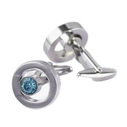 Manžetové knoflíčky Miranda s krystalem MK500 Tyrkys