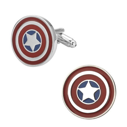 Manžetové knoflíčky Capitan Amerika