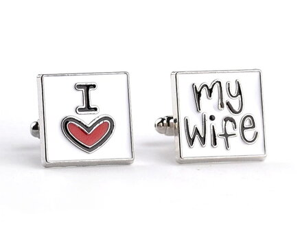Manžetové knoflíčky I love my wife