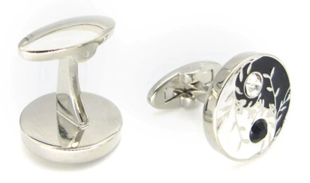 Manžetové  knoflíčky Jin Jang Silver