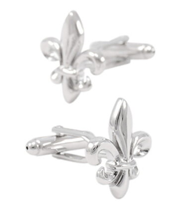 Manžetové knoflíčky Lilie AM179 Silver
