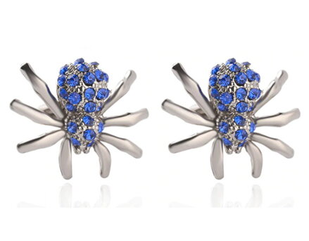Manžetové knoflíčky Spider C0238 modré
