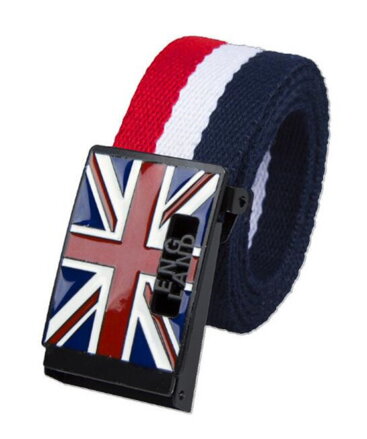 Opasek England Canvas Tricolor