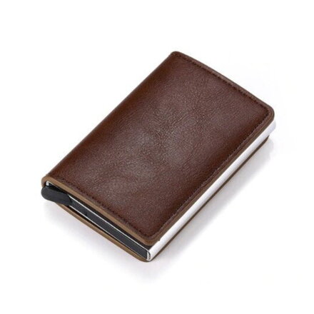 Pouzdro na karty a bankovky Cardslide Brown