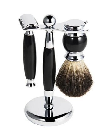 Sada na holení Pure Badger 3-dílná Black