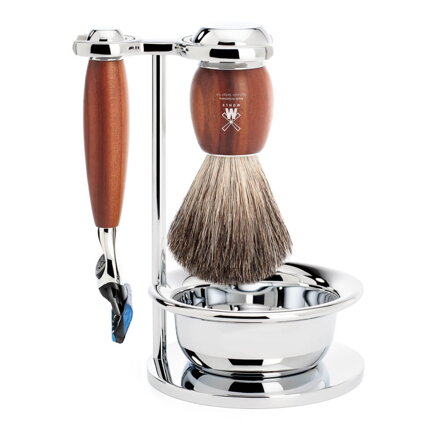 Sada na holení Mühle Vivo Plumwood Pure Badger Fusion 4-dílná