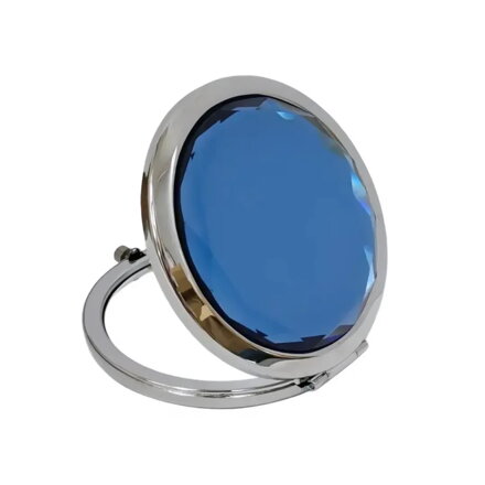 Kosmetické zrcátko 890554 modrý krystal Silver
