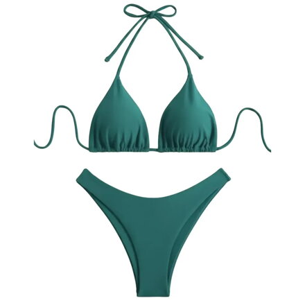 Dvoudílné bikiny 6602 zelené