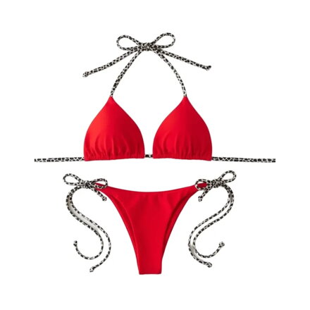 Dvoudílné bikiny 6603 červené