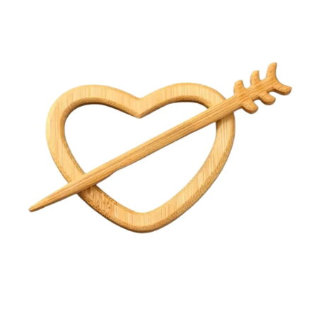 Brož Wooden Heart