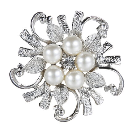Brož Miranda Pearl Flower