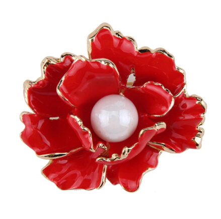 Brož Red Flower BP0021