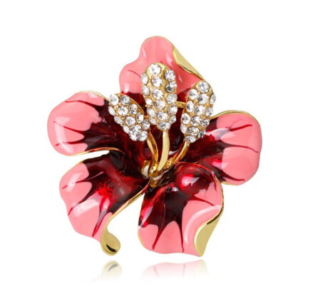 Brož Rose Red Flower BP0007RR