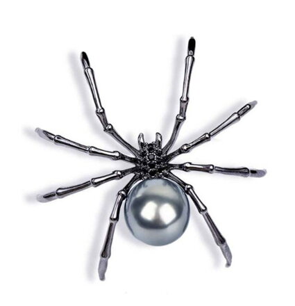 Brož Spider Silver