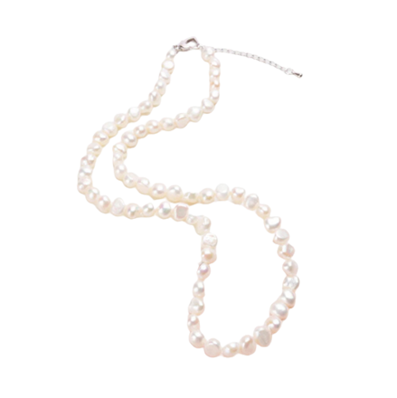 Náhrdelník z říčních perel GD506 White