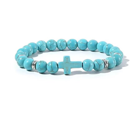 Náramek Cross Blue Stone BS-554