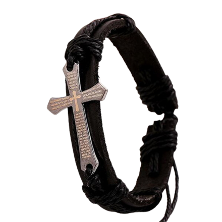 Kožený náramek Cross XL79 černý