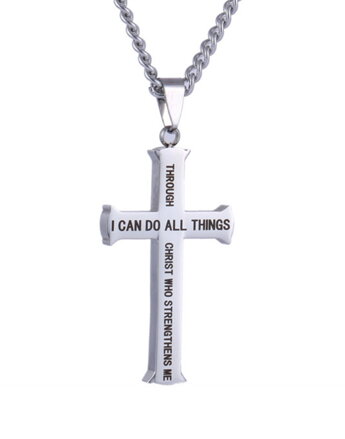 Miranda Křížek Philippians 4:13 s řetízkem