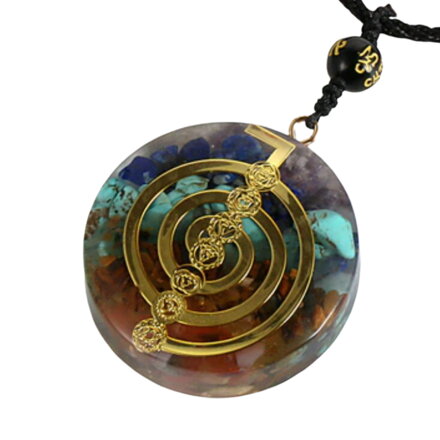 Přívěsek Orgonit Reiki gold