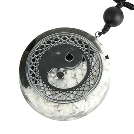 Přívěsek Orgonit Jin Jang silver