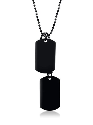 Přívěsek Psí známky PS235 Black