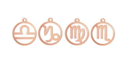 Přívěsek se znamením zvěrokruhu 4137 Rose gold