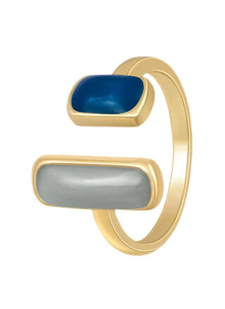 Prsten Two Stones AM3081 Blue-Gray