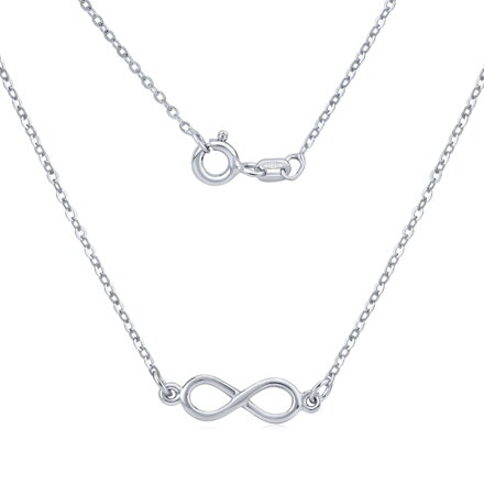 Silvego Stříbrný náhrdelník s přívěskem Infinity SMJN023WJ4ZT