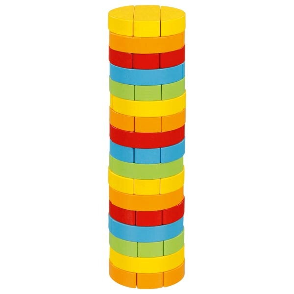 Goki Stolní hra Věž Jenga barevná kulatá Goki Stolní hra Věž Jenga barevná kulatá
