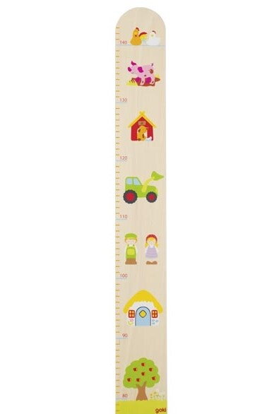 Goki Dětský dřevěný metr – na statku, 70 cm Goki Dětský dřevěný metr – na statku, 70 cm