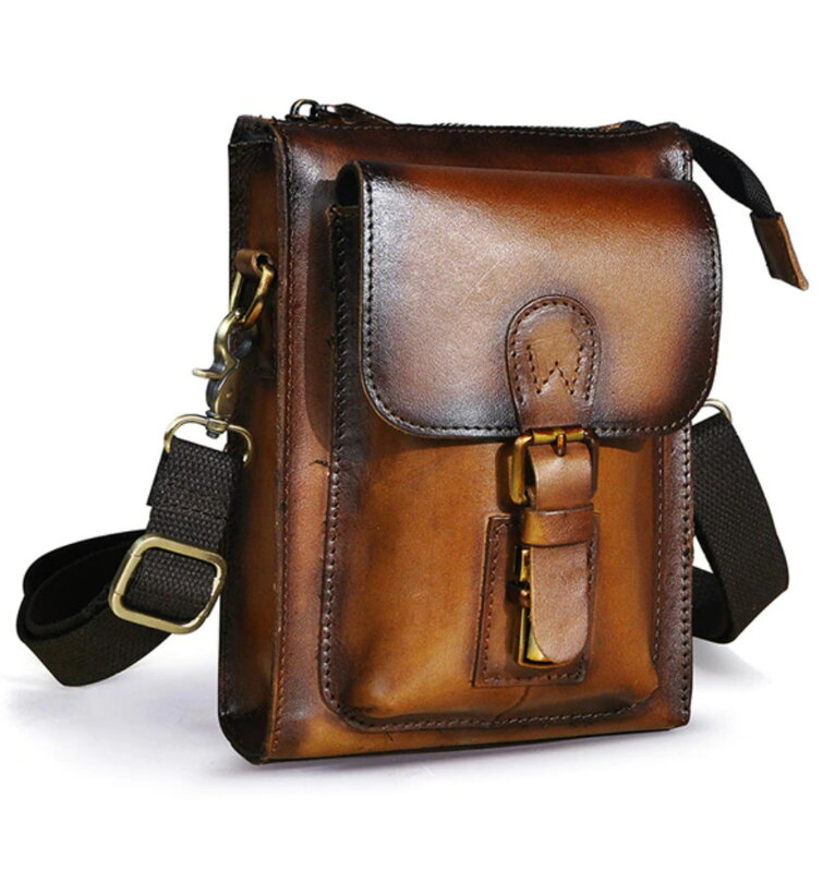 Kožená taška Miranda 6402 Golden Brown Kožená taška Miranda 6402 Golden Brown