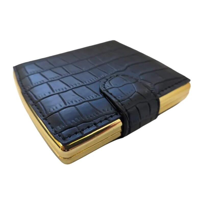 Pouzdro na 10 cigaret Kroko Gold