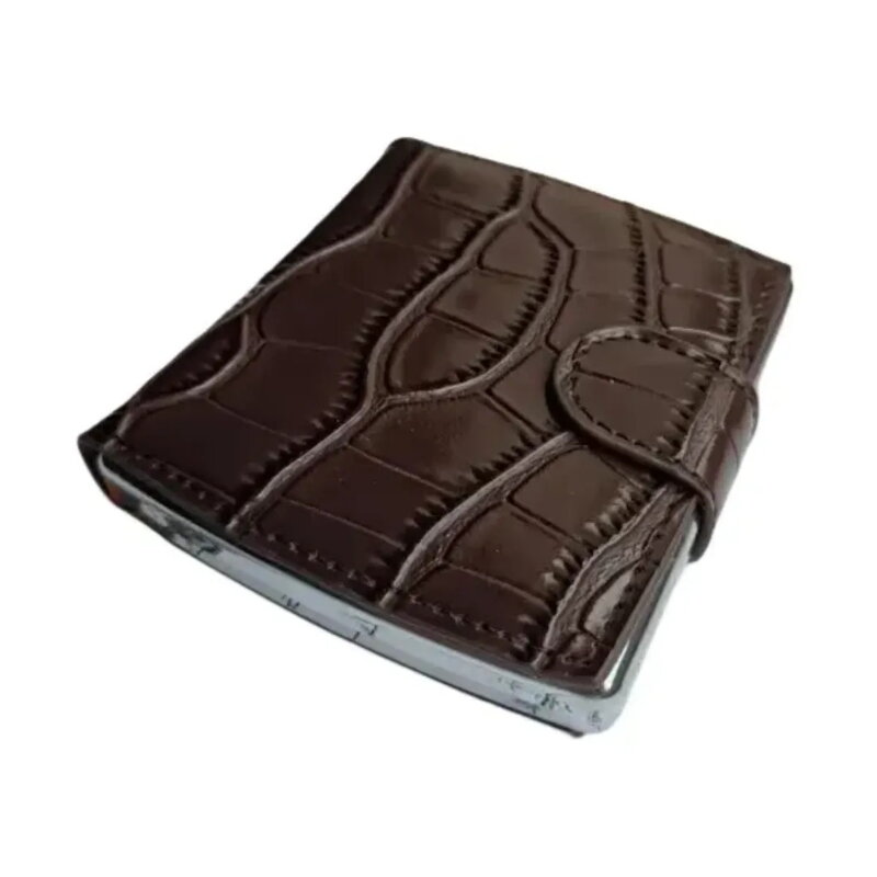 Pouzdro na 10 cigaret Kroko Silver