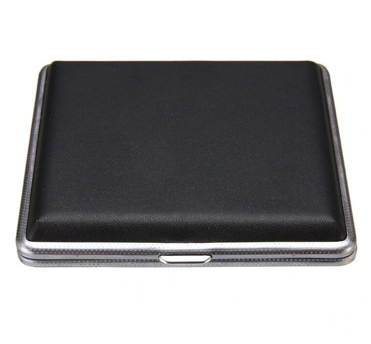Kovové pouzdro na 20 cigaret Black YKP20