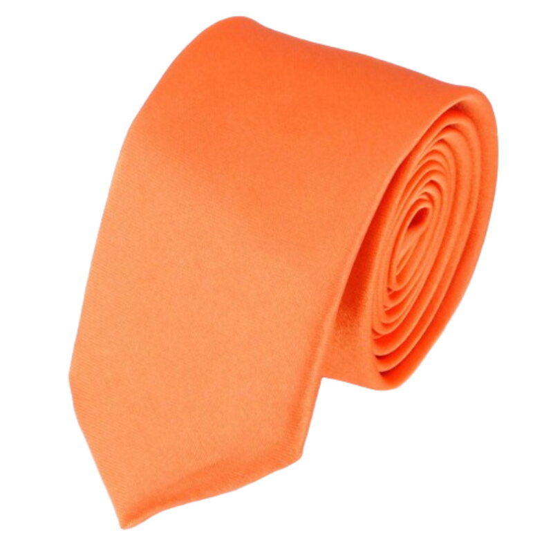 Oranžová kravata jednobarevná