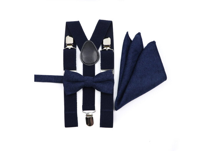 Dětský set motýlek a kšandy Miranda SM553 Modrý Dětský set motýlek a kšandy Miranda SM553 Modrý