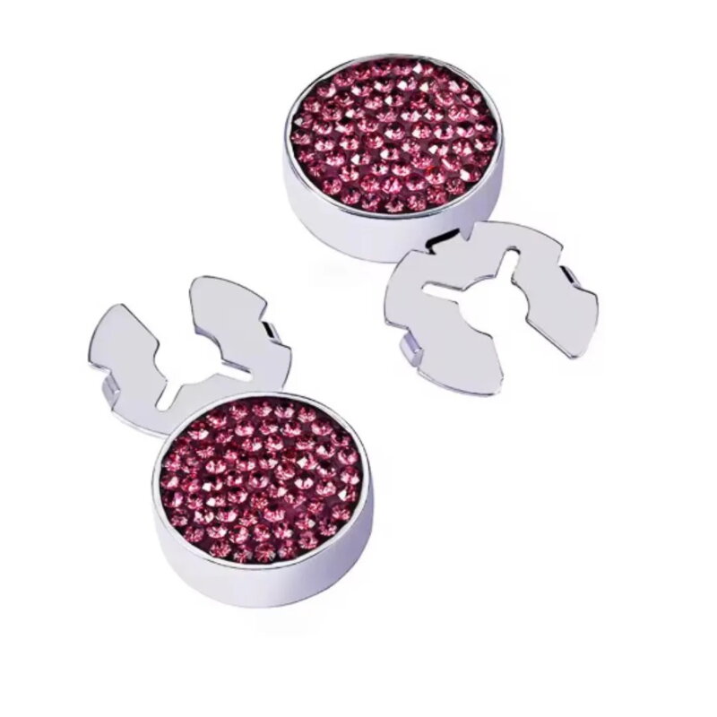 Ozdoba na knoflíčky košile Pink Cristals