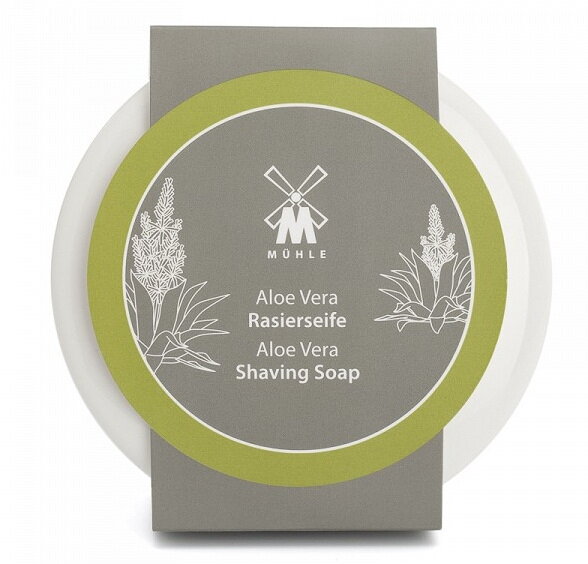 Mühle Aloe Vera mýdlo na holení v porcelánové misce Mühle Aloe Vera mýdlo na holení v porcelánové misce