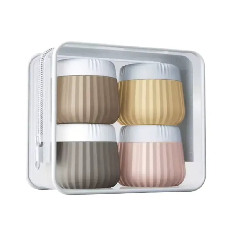 Sada silikonových lahviček na kosmetiku 4x30ml