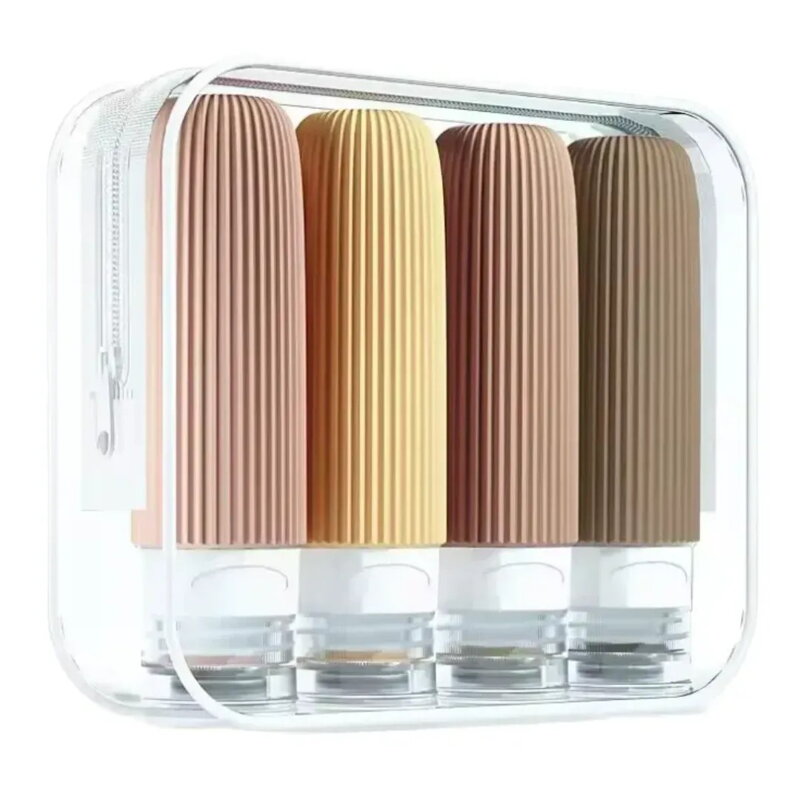 Sada silikonových lahviček na kosmetiku 4x90ml