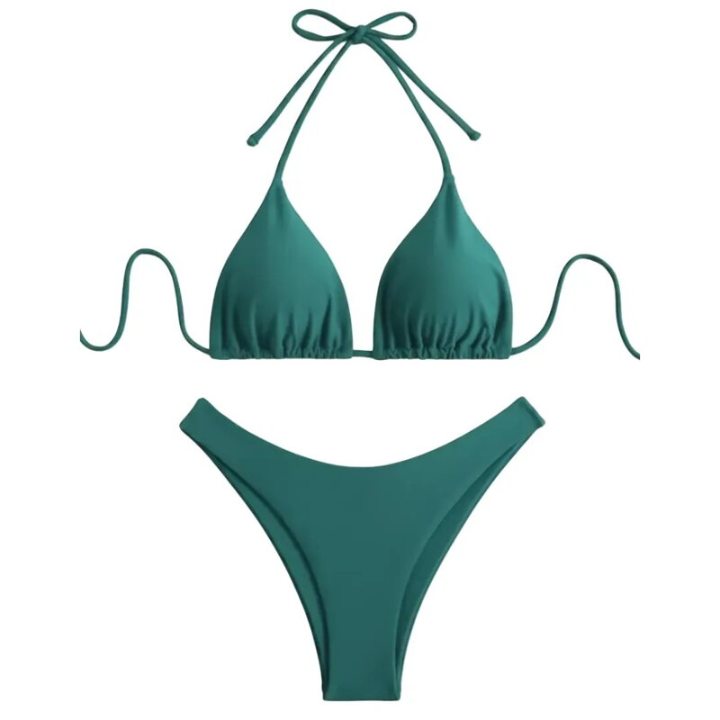 Elegantní zelené dvoudílné bikiny 6602