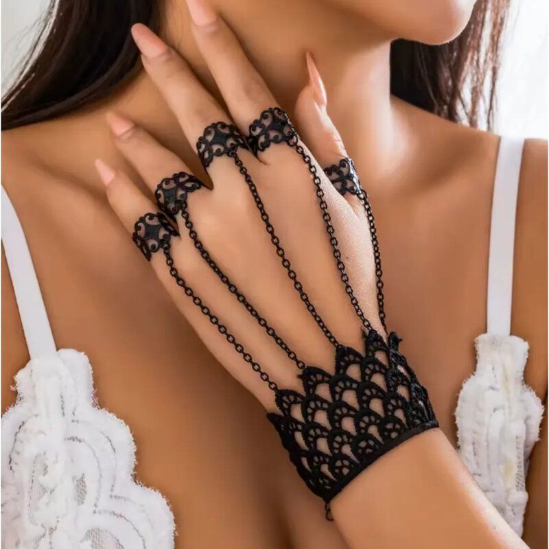 Gothic náramek s prstenem