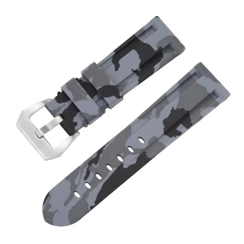Silikonový řemínek na hodinky AM355 šedý