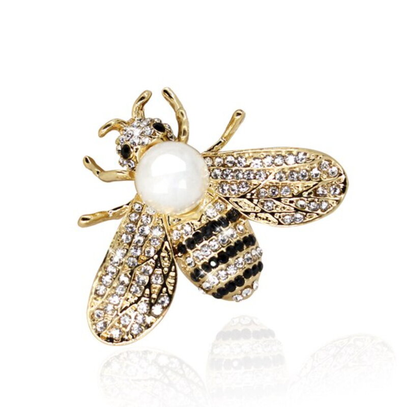 Brož Včelka BR048 Bílá