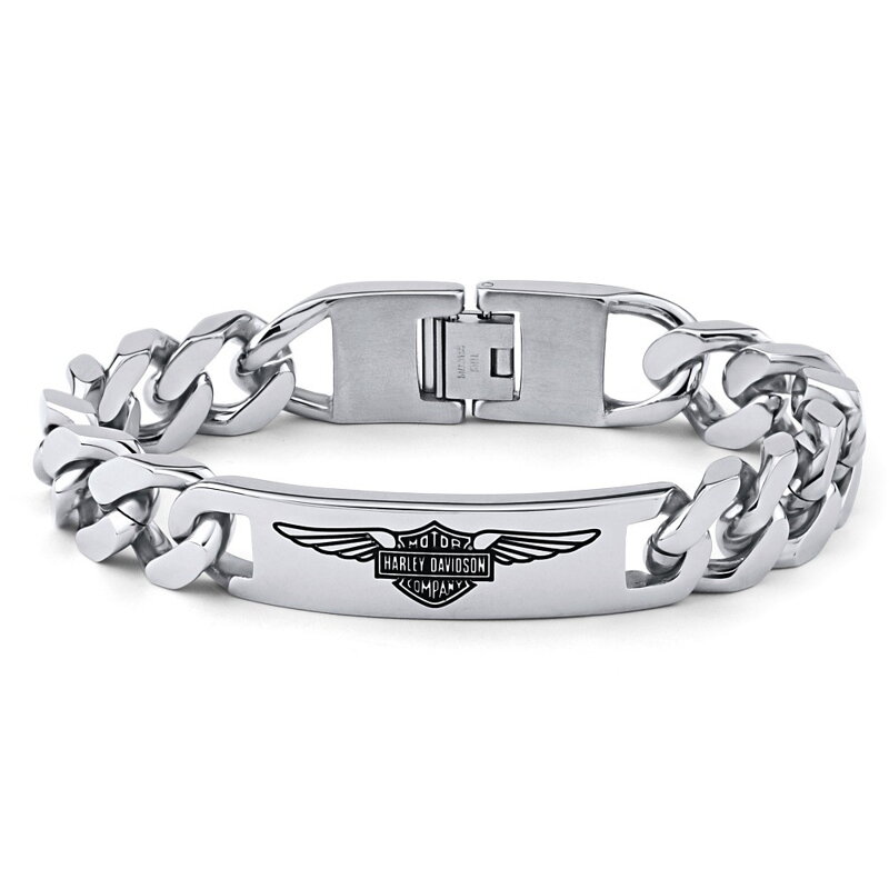 Silvego Ocelový náramek Harley Davidson KMMB62603