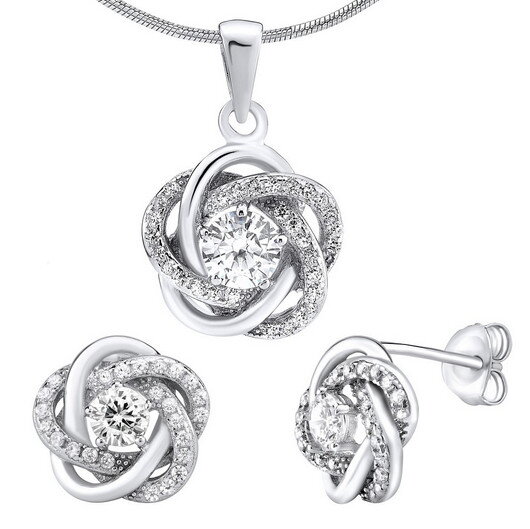 Silvego stříbrný set šperků ROSALYN - náušnice a přívěsek - JJJS0088 Silvego stříbrný set šperků ROSALYN - náušnice a přívěsek - JJJS0088