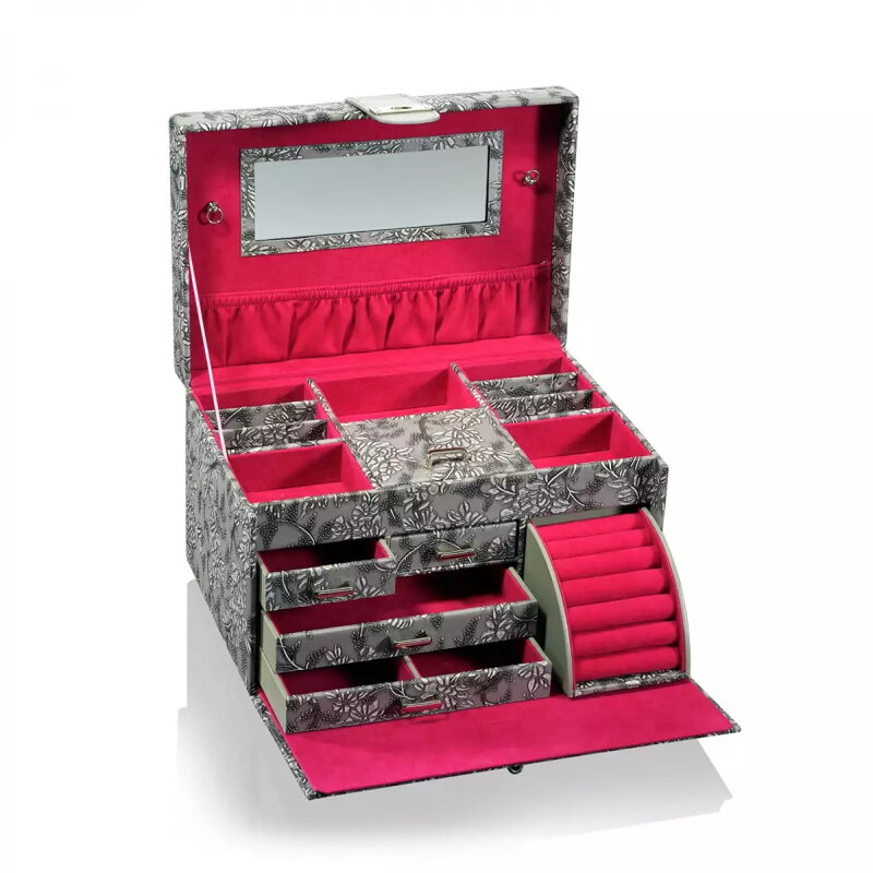 Šperkovnice Juwelendieb Amélie XXL Grey/Pink