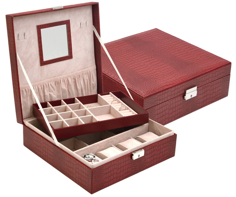 Šperkovnice JK Box SP-1812/A7 červená Šperkovnice JK Box SP-1812/A7 červená